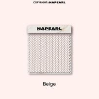 1PC NAPEARL Šiuolaikinė vienspalvė prabangi tiulio užuolaida tuščiavidurio žuvies kaulo rašto miegamojo lango permatoma užuolaida namų dekoravimui W100cm x L130cm smėlis