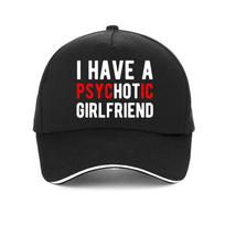 Aš myliu savo psichotišką merginą juokinga beisbolo kepuraitė mada Gimtadienio dovanos Vasarinė Hip hop kepurė Lauko kvėpuojanti skydelis Unisex kepurės Adjustable black