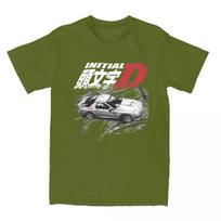 Initial D Ryosuke Takahashi RedSuns Marškinėliai Vyrams Moterims FC RX7 Driftingas Naujoviški Grafiniai Marškinėliai S armijos žalia spalva