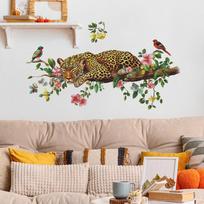 Dažytas Dominuojantis Pinigų Leopardas Miegamojo Svetainės Namų Fono Gražinimo Dekoras Sienų Lipdukai 39*90cm/fun-h20