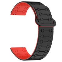 22mm Magnetic Band For AMAZFIT T-REX3 Pro Xiaomi S4/S3/S2 46mm 42mm Silicone Bracelets For Mi Watch Color 2/S1 Pro Active Strap Sports Accessories 22mm raudona/juoda