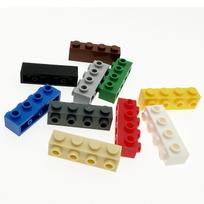 100 vnt. MOC dalelių 30414 Plyta modifikuota 1 x 4 su kniedėmis šone Statybinės kaladėlės DIY Suderinamos Konstruoja Aukštųjų technologijų žaislus