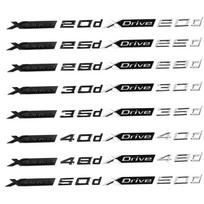 3D Automobilio Sparno Bagažinės Emblema Lipdukas BMW Xdrive20i 25i 28i 30i 35i 40i 45i 50i 55i 18d 20d 30d 35d 40d 45d 50d XDrive 28i juoda