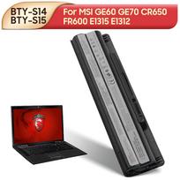 Rechargeable Lithium Battery For MSI GE60 GE70 CR650 FR600 E1315 E1312 FR700 FX700 FX603 BTY-S14 BTY-S15 Laptop Battery