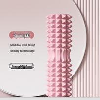 Foam Roller 45cm: Solid Muscle Relaxation & Yoga Massage Stick with Hollow Wolf Teeth Design