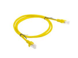 Lanberg Patchcord RJ45, Kat. 5e, UTP, 1 m, geltonos spalvos