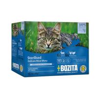 BOZITA Sterilised Delicate meat menu Box – šlapias kačių maistas – 12x85g