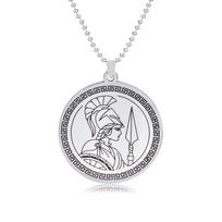 Vintage Zeus Athena Poseidon Dionysus Pendant Necklace God Ancient Greek Mythology Jewelry for Men and Women Accessories Gift