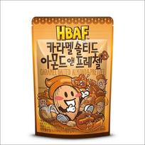 HBAF Karamelizuoti sūdyti migdolai ir riestainiai 120g x 1 pakuotė / 2 pakuotės / 3 pakuotės 120g x 1pack