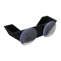 Padel Racket Holder with Suction Cups Glass Fence Padel Tennis Racket Mount Universal Metal Fence Padel Racket Hanger A juoda