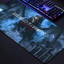 AAvenged Sevenfolds grupės Pelės kilimėlis Stalo kilimėliai Klaviatūra Guminis Kawaii Neslystantis stalo kilimėlis XXLxcm 800x400x2mm