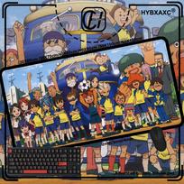Game Inazuma Eleven Mousepad Desk Pad Gaming Accessories Prime Gaming XXL Keyboard Pad Stitched Pad Desk Pad xmm 800x400x2mm