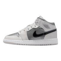 Air Jordan 1 kids mid-top basketball shoes white/grey HV4400-014 40