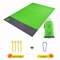 Anti Sand-Free Beach Picnic Blanket & Mat, Oversized Pocket, Wind Proof