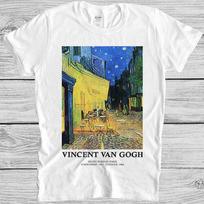 Van Gogh Cafe Terrace At Night Poster Meme Gift Style Movie Tee T Shirt 7084 S įvairiaspalvis