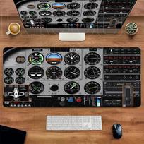 XXL Airplane Dashboard Mouse Pad Large Rubber Antislip PC Accessories Mousepad for Office Gamer Keyboard Mats Decor Mat carpet 400x800x2mm
