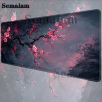 Flowers Large Desk Mouse Pad XXL Extended Gaming Desk Mat NonSlip Base For Gamer Office PC Laptop Keyboard Table Protector SBD300x800x2mm gray