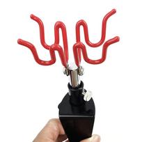 Airbrush Holder Clamp-On Stand Holds 2 Airbrushes Hobby Spray Gun Parts Table Bench Top Mount Airbrush Tool Accessories Onesize