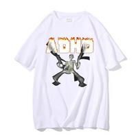 3 ADHD Skeleton Meme Vintage T Shirt Humor Horror Funny Skull Graphic Tee Unisex Casual Oversized Streetwear Top for Men Women Y2K Meme Fashion 4XL gray