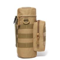 Tactical Molle vandens butelio maišelio maišelio laikiklis lauke Kelionės Stovyklavietės Žygiai Žygiai Dviračiai Žvejyba Medžioklė Vandens butelių virdulio laikiklis gelsvai ruda
