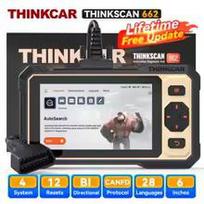 Viso gyvenimo nemokamas atnaujinimas THINKCAR THINKSCAN 662 OBD2 skaitytuvas CANFD Dvipusis valdymas ECM/Transmisijos/ABS/SRS diagnostikos įrankis option 1 juoda
