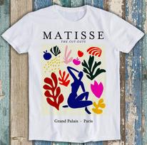 Matisse Grand Palais Paryžius Iškirptukų paroda Juokinga dovana Marškinėliai T marškinėliai M2717 S