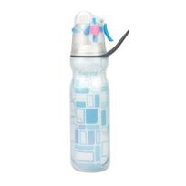 590ML Purškiamas vandens buteliukas su purškikliu, 3 sluoksnių izoliuotas, didelės talpos, be BPA, nešiojamas, nepralaidus, vyrams, moterims, kelionėms, sporto salės, sporto treniruotėms, su šiaudeliu, geriamasis puodelis
