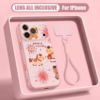Vintage Lucky Golden Horse Hand Strap Case For iPhone 17 Pro Max Hybrid TPU+PC Magnetic For Magsafe Matte Cover For iPhone 16 15 14 13 Pro Max iPhone 14 rožinė