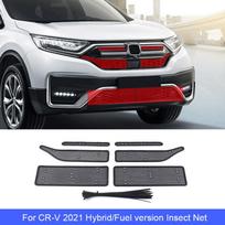 Anti-Dust Car Front Grill Insect Nets Protect Screen Mesh Covers Stainless Steel Decoration Accessories For Honda CRV C-RV 2021 Hybrid or Fuel