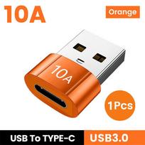 10A OTG Type C Female to USB A Male USB to Type-C Converter USB to Type C Adapter Fast Charging Data Adapter For Phone PC Laptop