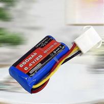 6.4V 650mAh LiFePO4 baterija HFC1450 2S RC automobiliui ir valčiai su EL4.5-3P jungtimi, ilgas tarnavimo laikas ir didelis saugumas