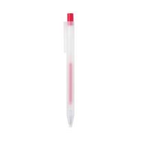 MUJI Gel Ink Ballpoint NB0SJA2S Smooth-Writing Pen, Retractable, Red, 0.3mm