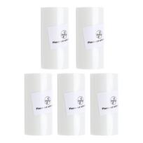 5 Roll Thermal Printing Paper Transparent Adhesive Water Proof Thermal Paper for Photos Notes Memos