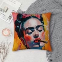 F-Frida K-Kahlo Art Pillow Case Cover Square Sofa with for pattern comfortable cushionsuitable of room 12x12Inch