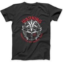 Occult and Satanic Pentagram Baphomet Goat Satan Satanist T-Shirt, Sweatshirt, Hoodie for Men Women Kids Made in Canada Black S įvairiaspalvis