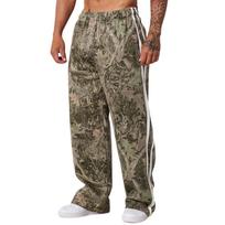 Men's Camouflage Loose Wide Leg Sweatpants Men's Casual Fashion Sweatpants L armijos žalia spalva