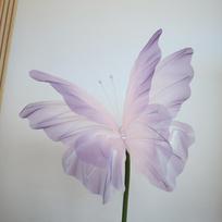 Didelis Marle Fake Drugelis 50/65cm 3D Šilko Siūlų Drugelis Vestuvių Šventės Dekoracija purple-50cm gray