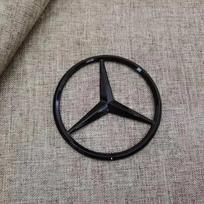 Automobilio lipdukas 2025 Karštas naujas 2025 Mercedes Benz 90mm ABS Chromo Juodas Logotipas Mercedes Emblema Galinė Žvaigždės Ženklelis Mercedes Benz W20