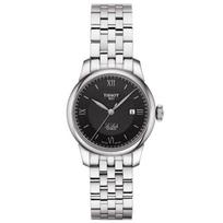 TISSOT Le Locle serijos automatinis mechaninis judėjimas 30 metrų atsparus vandeniui moteriškas laikrodis Šveicariškas laikrodis 29 mm juodas ciferblatas plieninis korpusas T006.207.11.058.00 juoda