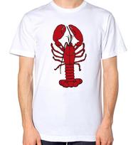 Lobster T-Shirt Graphic T Shirts Harajuku Streetwear Men Clothing Ropa Hombre Casual Style Regular Short Sleeve Cotton Tee Tops S įvairiaspalvis