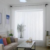 300x300cm Siūlų Užuolaidos Ekranas Juostelės Stygos Daliklis Žaliuzė Svetainei Durims Sienai Langui Užuolaida su Kutais Width 1m * Height 2m balta