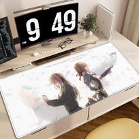 Anime Violet Evergarden Posters Girl Mouse Pad Large Gaming Laptops Accessories Deskmat Desk Protector Office Keyboard Mat Mouse 800x400x2mm gray