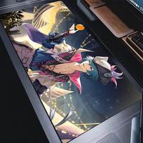 Gaming Mouse Pad Wuthering Waves Brant Rubber NonSlip HD Large Desk Mat Gamer Table Keyboard Cushion Carpet Laptop Computer Rug 800x300x2mm gray