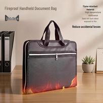 Fireproof Waterproof Portable Storage Box: Thickened, Foldable, Lockable, Large-Capacity Document Safe juoda