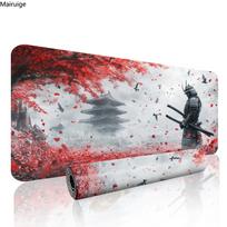 Japanese Samurai Mouse Pad Large Gaming Accessories Mousepad Gamer Desk Mat Office Mats Keyboard Xxl Mause Carpet xmm 800x300x2mm gray