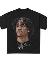 Krepšinio Planas Young Ja Morant Grafinis Marškinėlis Aukštos Kokybės Sunkus Krepšinio Marškinėlis Suaugusiems Ir Vaikams S įvairiaspalvis