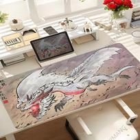 Monster Hunter Wildlands Game Mouse Pad Tapetes de Mesa Teclado Borracha Kawaii Tapete de Mesa Antiderrapante XXLxcm 800x400x2mm