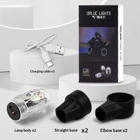 2/4Pcs Auto Shining Bike Moto Wheel Tire Tyre Light Hub Lamp Air Valve Stem Led Light With Cap Cover Car Styling Light 2Pcs