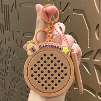 Capybara Steel Ball Drawing Board Keychain Pendant Toy - Cute Backpack Accessory Single OPP Bag Packaging