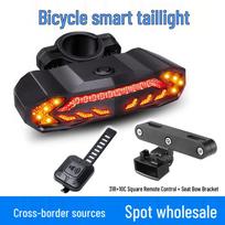 Smart Bicycle Taillight: Waterproof, Remote-Controlled, Rechargeable, Anti-Theft Alarm with Seatpost Mount